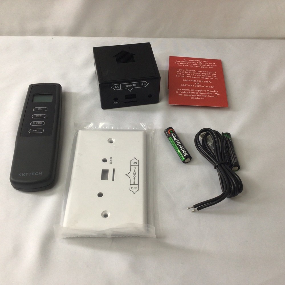 SkyTech Millivolt Wireless Thermostat Remote Fireplace Control BlackOpen Box