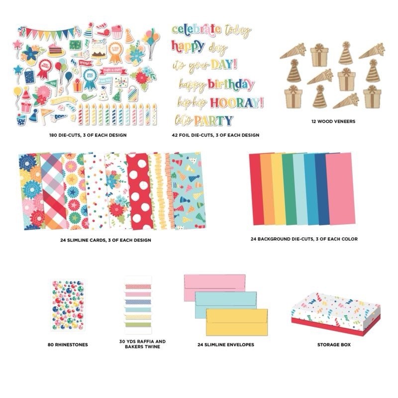 Diamond Press Happy Day Slimline Card Kit