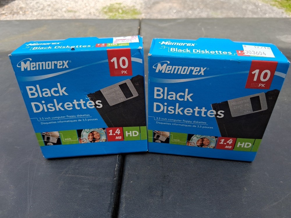 20 Memorex Black Diskettes