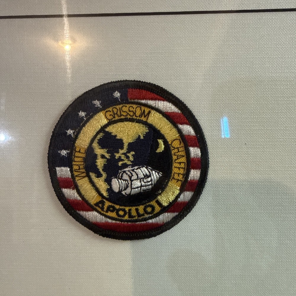 Framed 30”/20” Apollo mission patches quantity 12