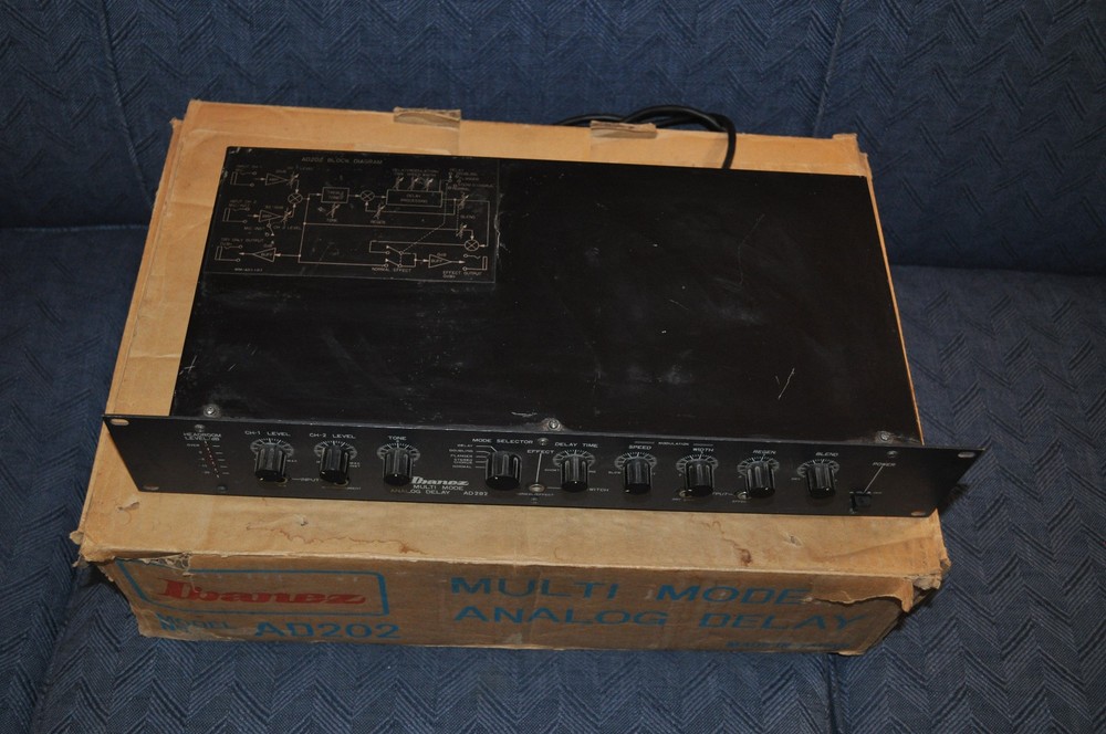 IBANEZ Multi Mode Analog Delay Phase Shift AD202 Rack Mount Studio Gear Manual