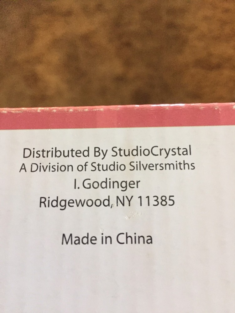 StudioCrystal Cassandra Collection Fine Crystal Footed Dish