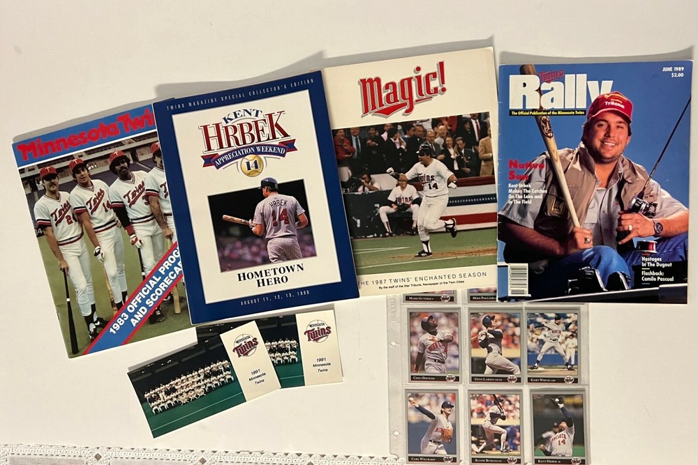 Minnesota Twins Kent Hrbek Bundle 7 items - '87 MAGIC