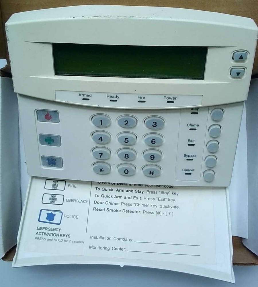 GE Security/Interlogix NX-148E LCD Keypad (Scratched, White)