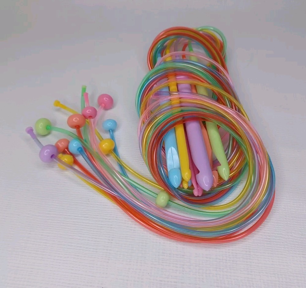 Beginner Circular Knitting Needle Set Plastic Needles