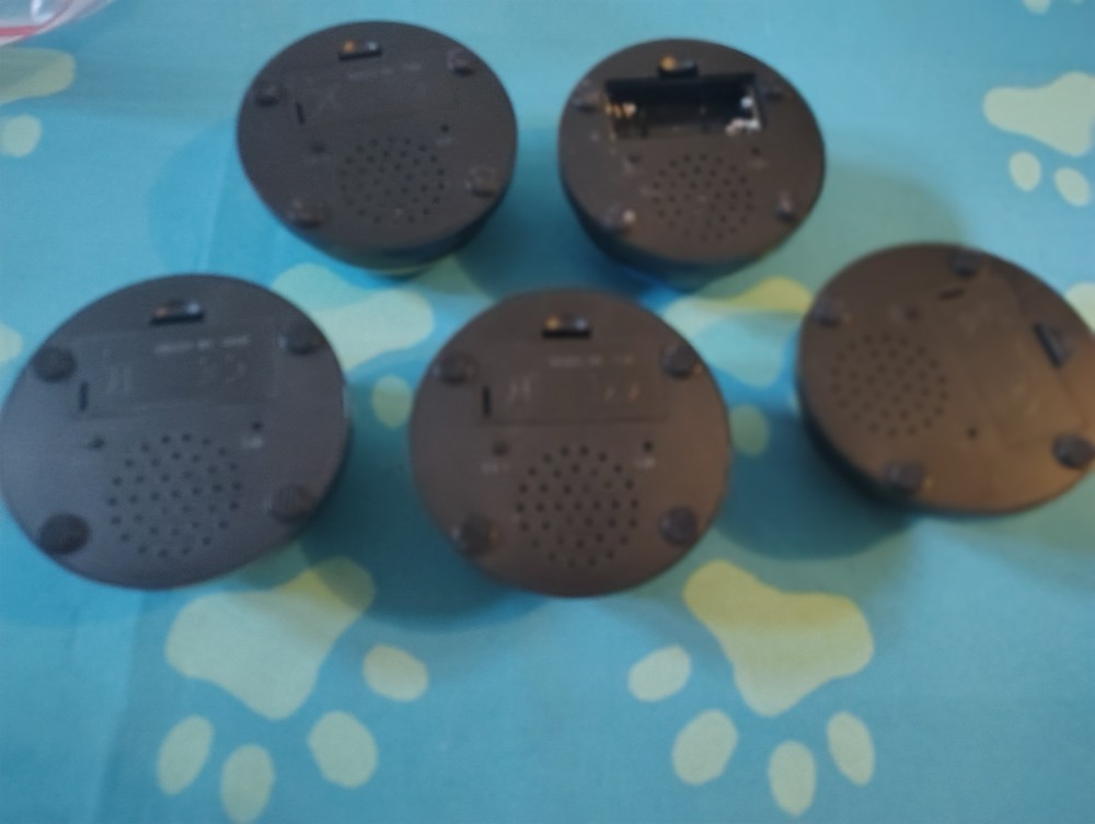 5 pcs Pet Communication Recording Training Buttons - 1 Missing Battery Back