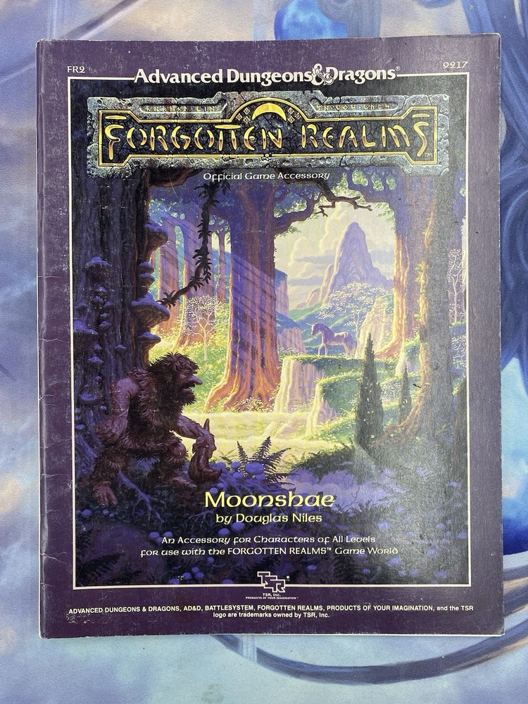Advanced Dungeons & Dragons Moonshae Forgotten Realms D&D TSR 1987 No Map 9217