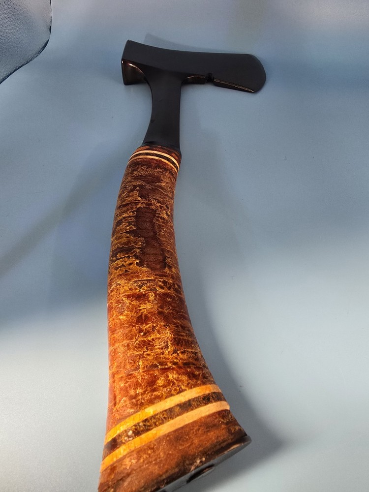 Vtg  Eatwig Hatchet axe with Wrapped Leather Handle
