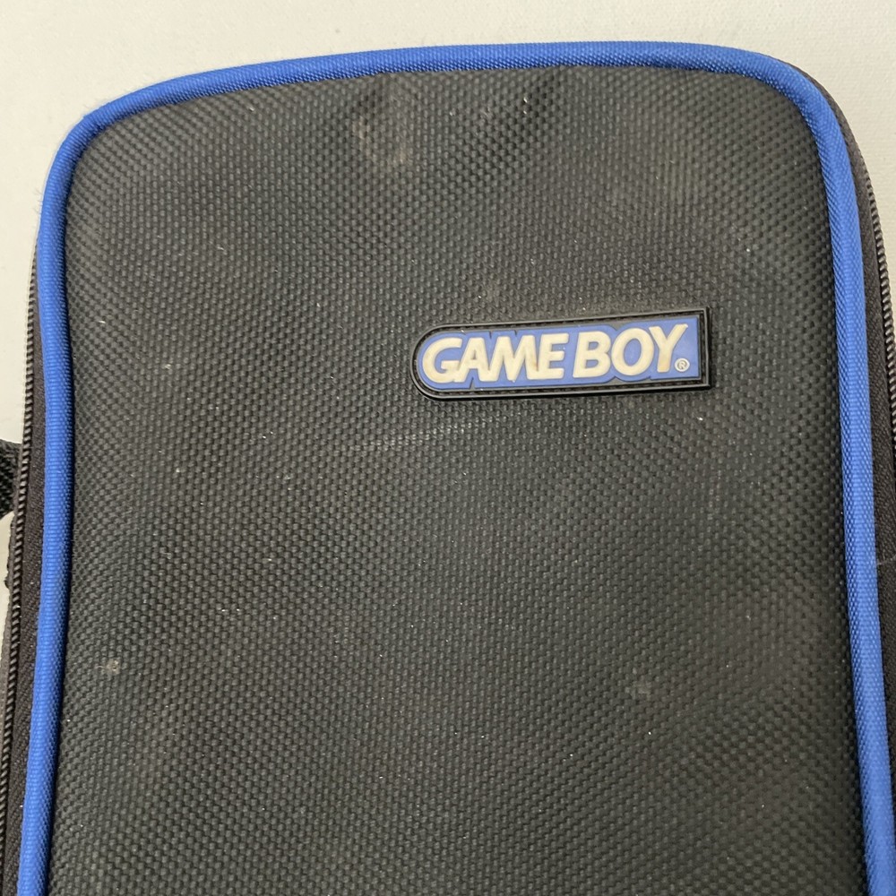Nintendo Gameboy Game Boy Black Blue Rectangular Video Game Travel Case W/ Strap