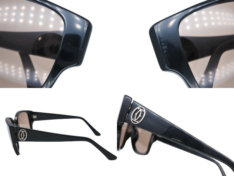 Unknown NA Black Black Sunglasses Pre-Owned Full Rim Authentic Designer