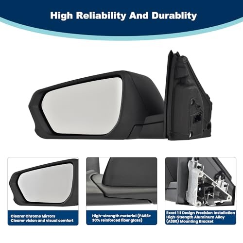 Side mirror assembly replacement, left side mirror assembly replacement, right