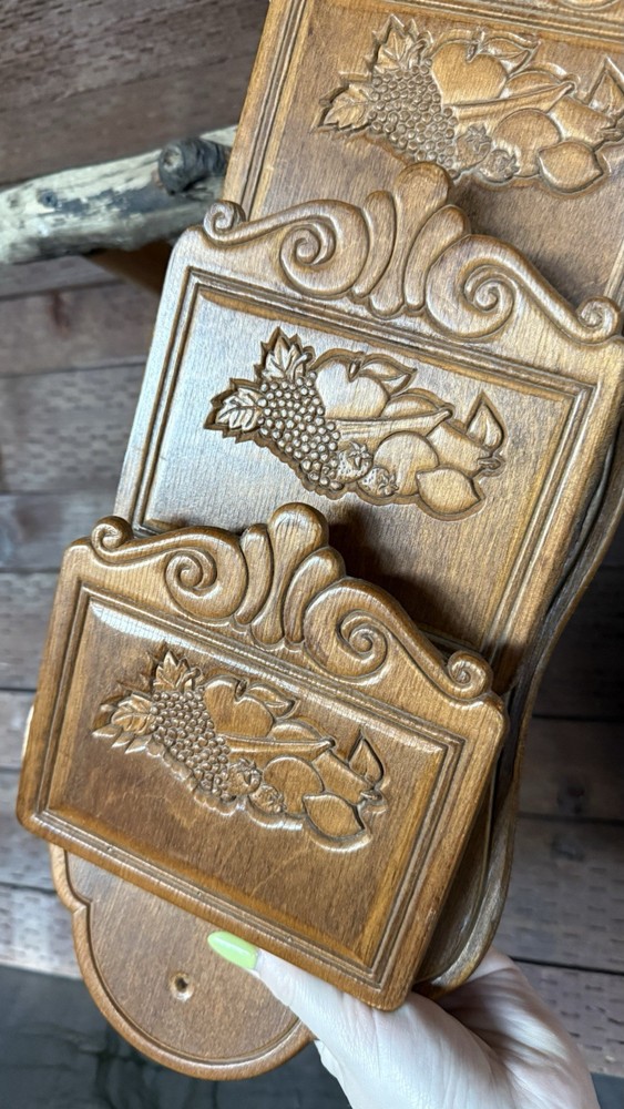 Vintage Wooden Wall Organizer