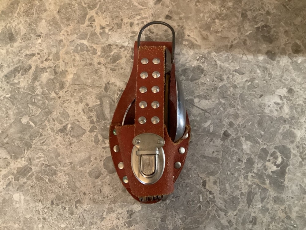 Vintage Valor Japanese camping multi tool leather sheath