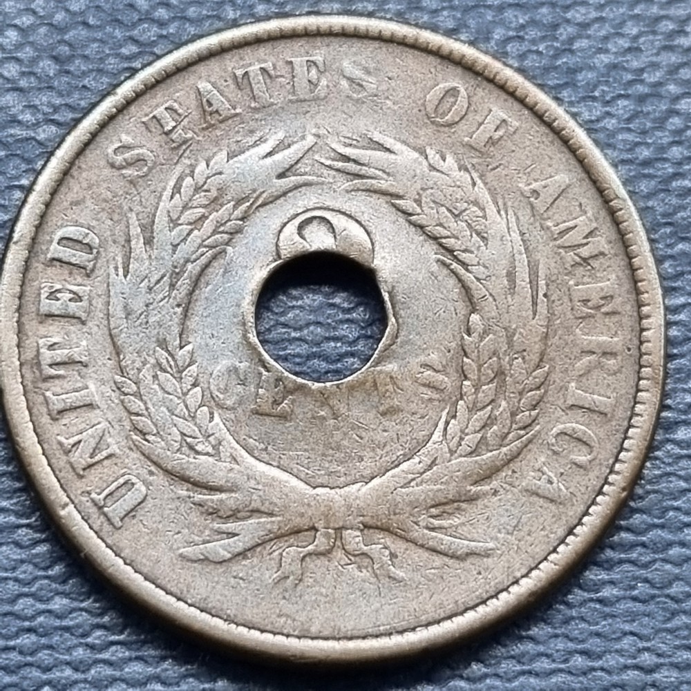 1864 Two Cent 2c Nice Grade Details #100888