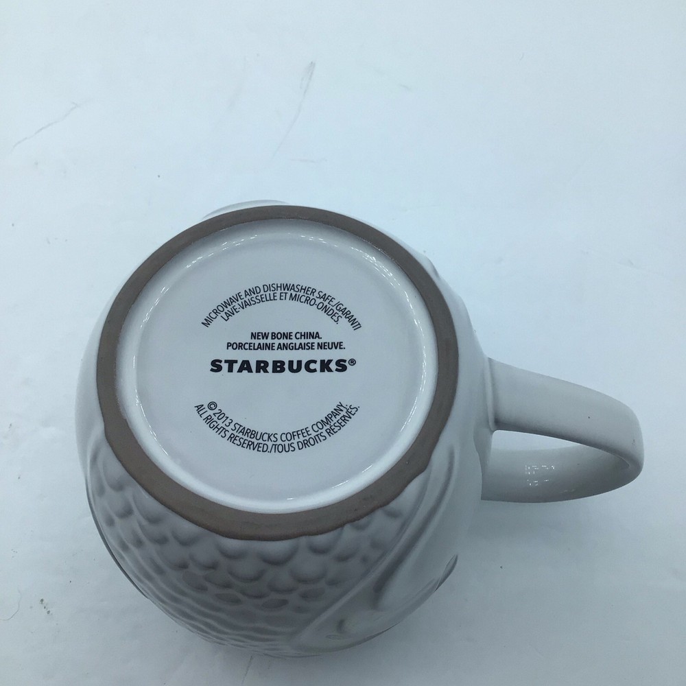 Starbucks Mermaid Tail Winking Face Bone China Mug 2013