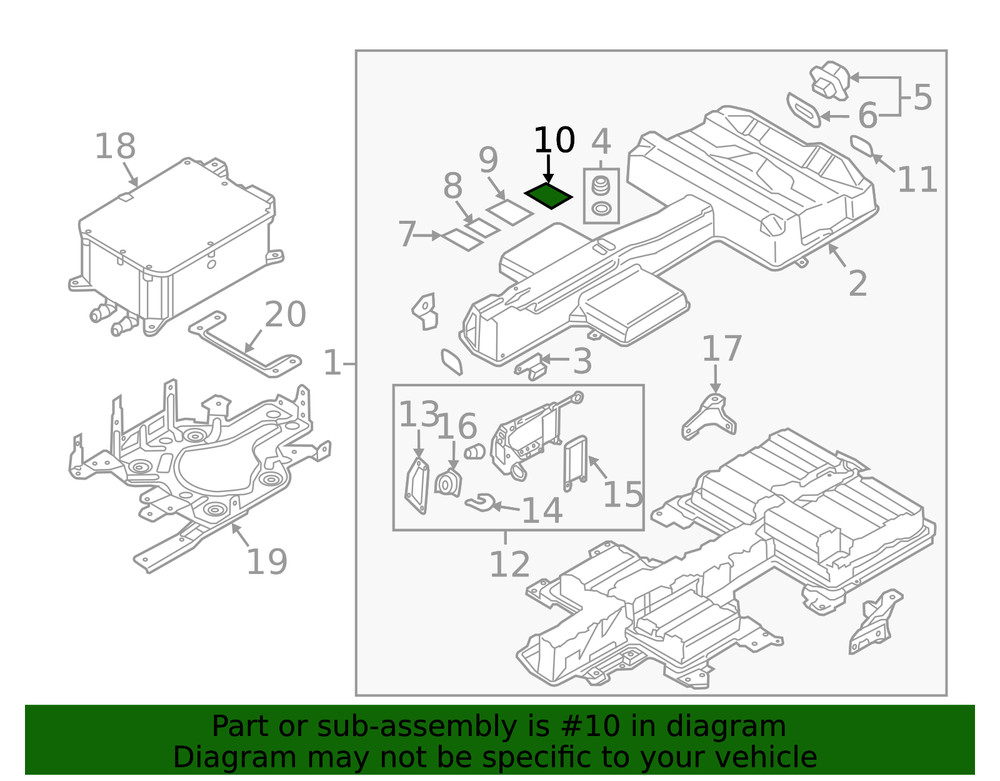 Genuine Volkswagen Warning Label 12E-010-006-Q