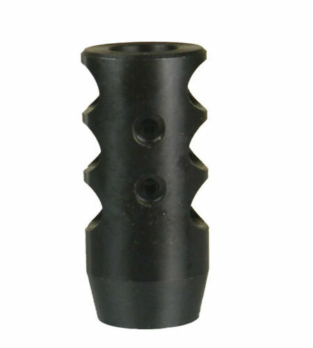 18x1 TPI Thread Steel Compact Competition Muzzle Brake With 18x1 Thread Jam Nut