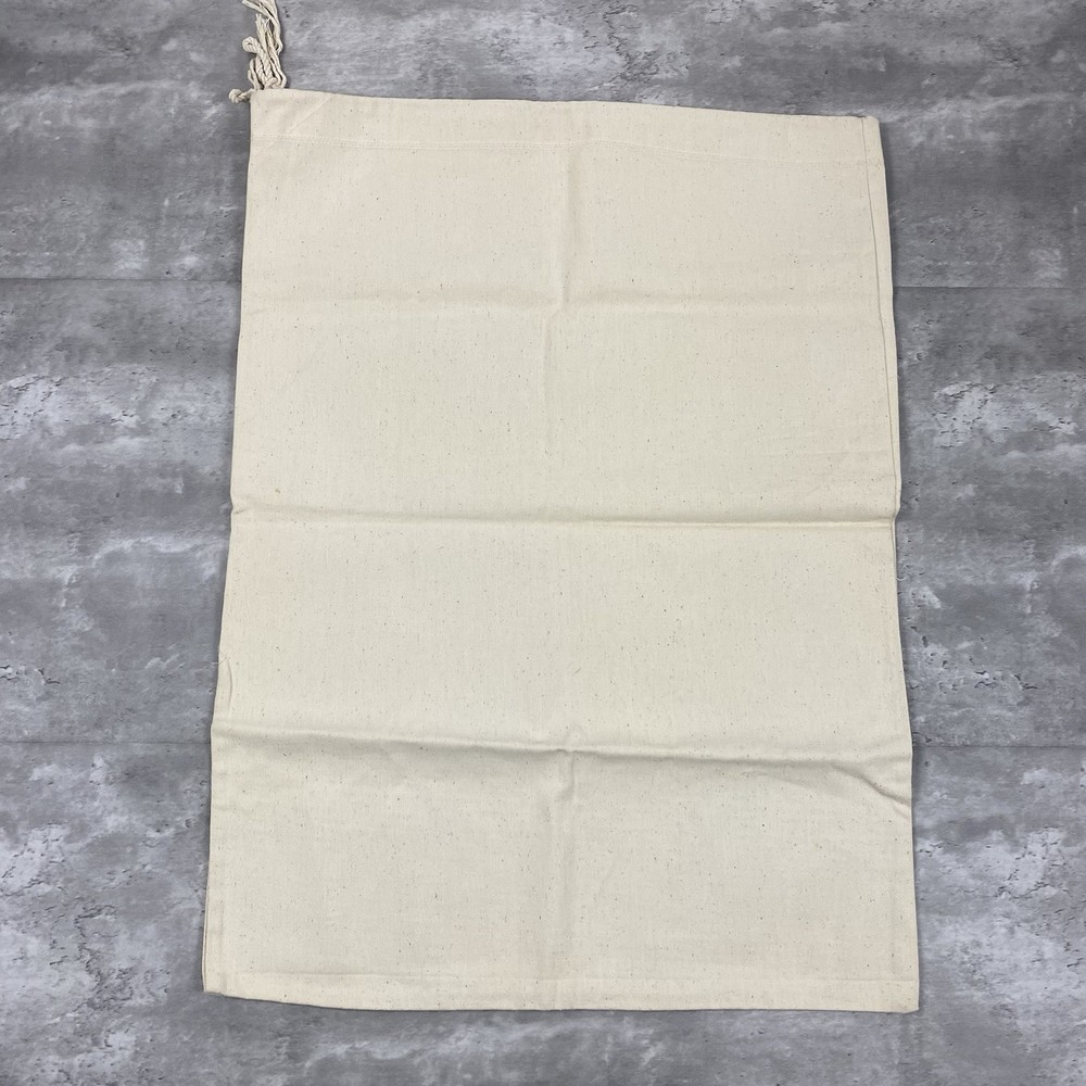 vintage Frog canvas laundry sack bag drawstring ribet