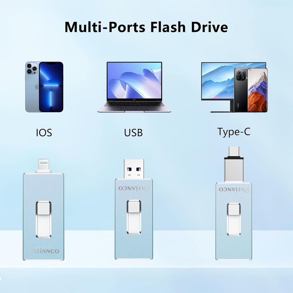 MFi certified iPhone USB flash drive lightning