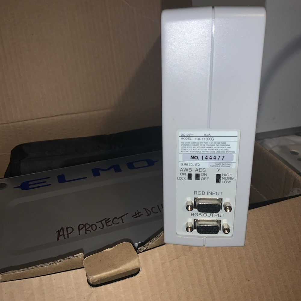 ELMO Bundle 3 Visual Presenter HV-110XG Image Document Viewer TT-02RX Equipment