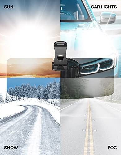 JOYTUTUS Sun Visor for SUV, Polarized Sun Visor Extender for Car, Medium 1 PACK