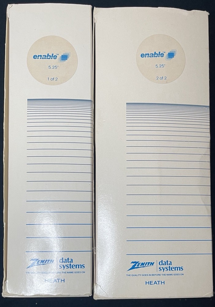 Vintage Enable Software and Manuals. Software Sealed In Package