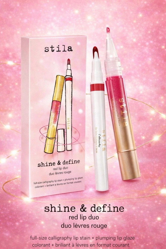 Stila Shine & Define Red Lip Duo SHIPS FAST