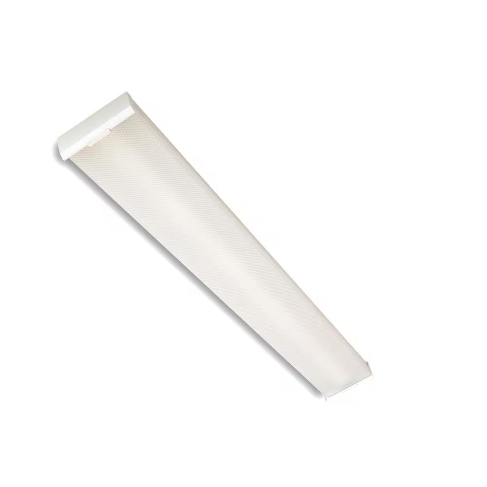 4 Ft. 4944 Lumens 64-Watt Equivalent Integrated LED Dimmable White Prismatic Len