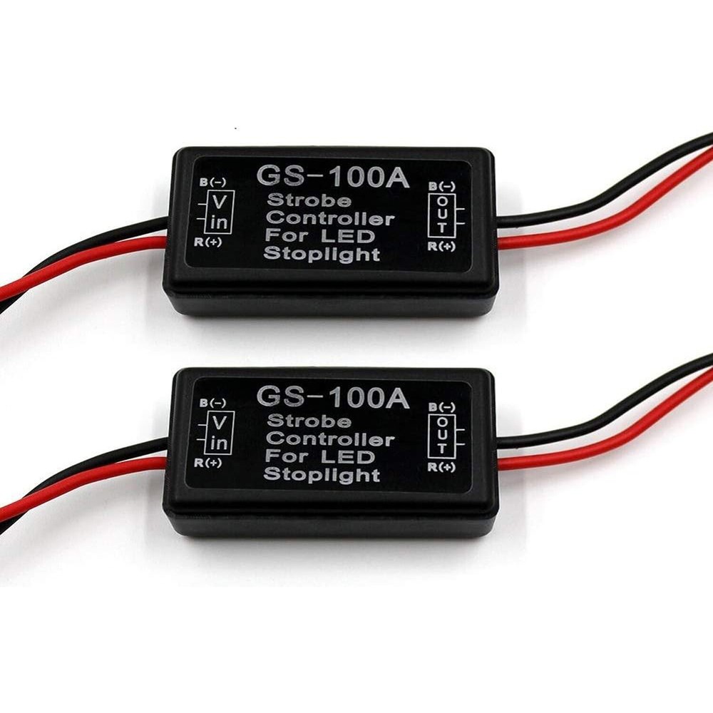 2x Flash Strobe Controller Flasher Module for LED Brake Light Tail Stop Light
