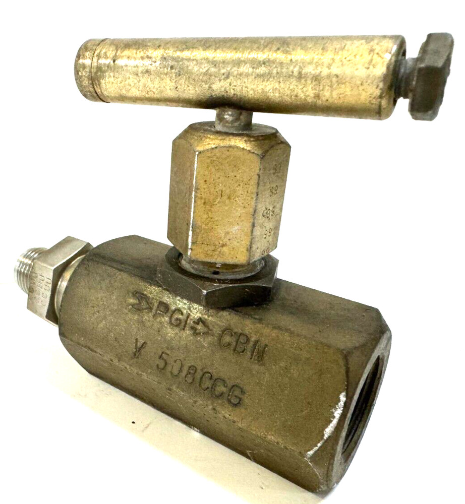 PGI NEEDLE VALVE V508CCG 1/2" X 1/4" THREADED