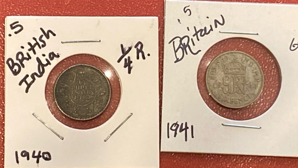 (12) British Empire 50% Silver Coins