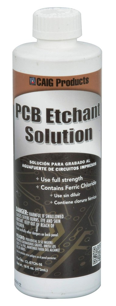 Cl-etch-16 Ferric Chloride Pcb Etchant Solution 16oz Bottle