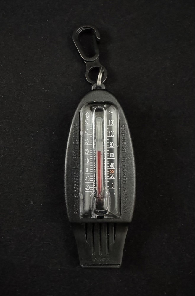 Coghlan's Four Function Camping Emergency Whistle Compass Thermometer Magnifier