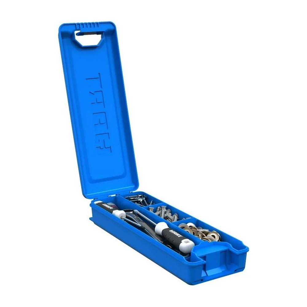 HART Stack System Tool Box with Small Blue Organizer & Dividers