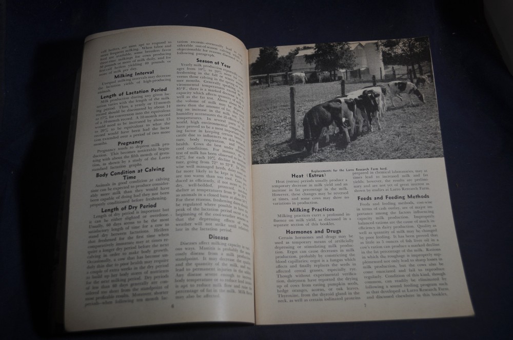 1947 Larro Dairy Guide by General Mills