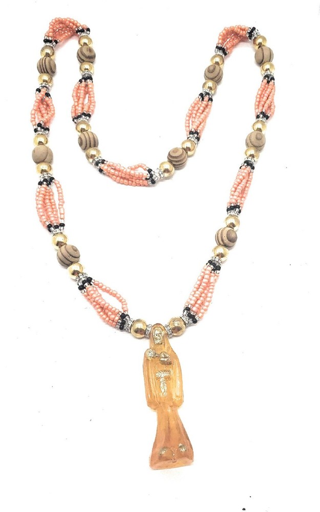 SANTA MUERTE COLLAR DE CUENTAS