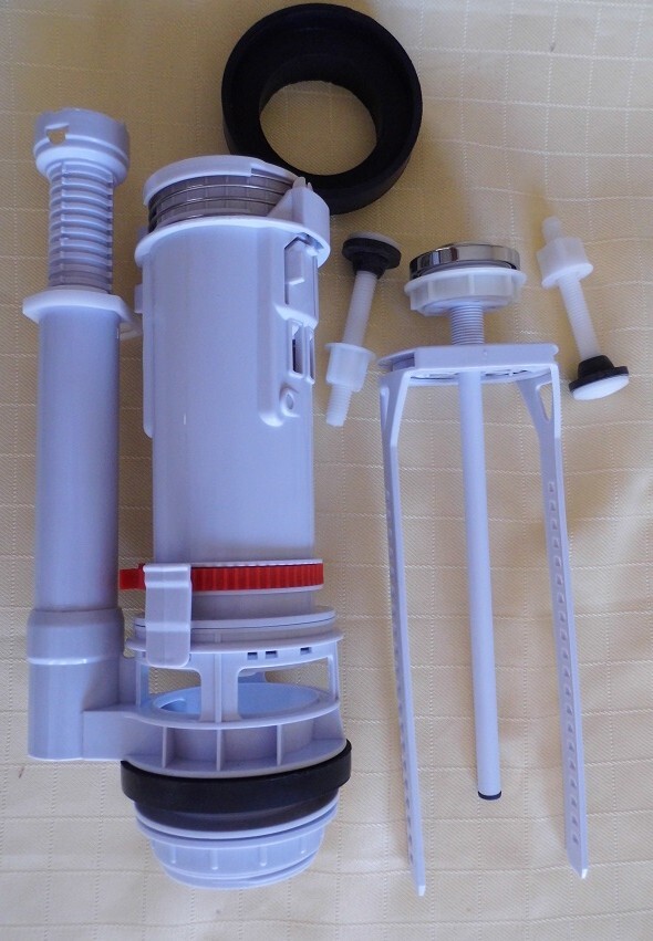 Universal 2 inch Single Flush Valve and Adjustable Height Flush Button