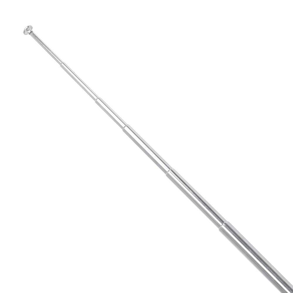 AEDIKO 5pcs M3 Female Antenna Telescopic Thread 7 Sections AM Silver