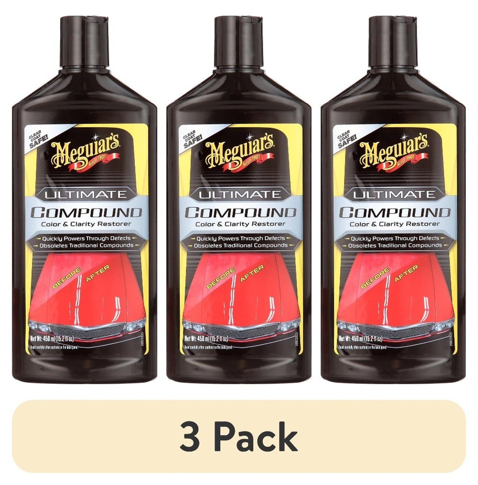 (3 pack) Meguiar's Ultimate Compound, G17216, 15.2 oz