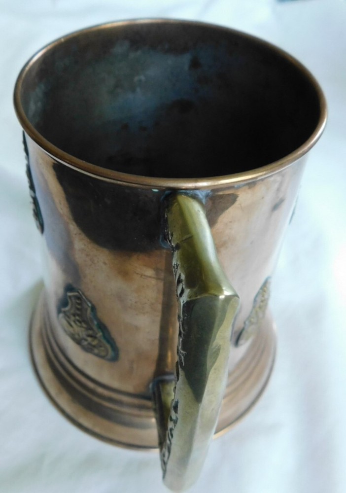 FINE ANTIQUE HAND MADE PERSIAN COPPER CUP