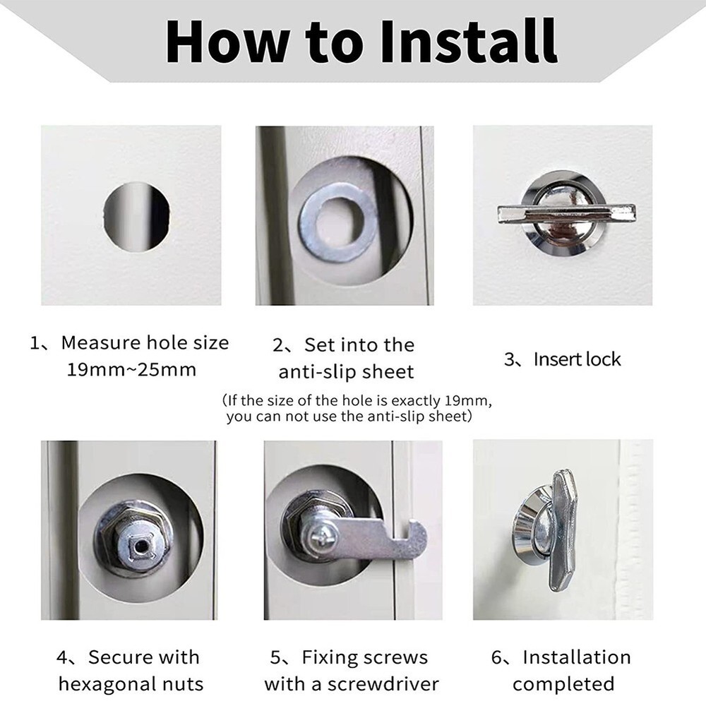 Premium Quality Thumb Turn Cam Lock for RV Compartment Doors Nonlocking