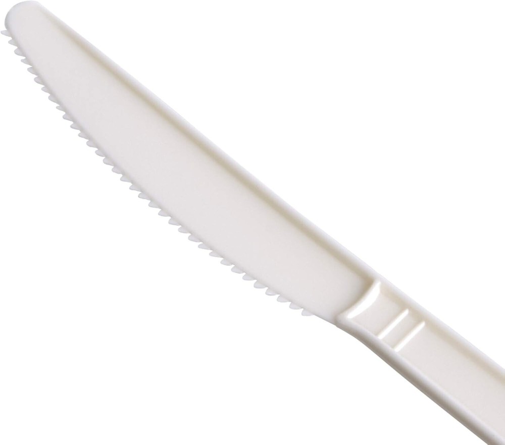 Amazon Basics Compostable Knives, Pack of 250, White Plastic Knife
