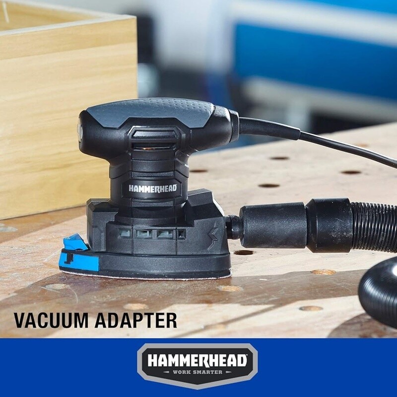 1.4A Multi-Function Detail Sander W/ 12 Sandpapers Dust Collection Attachment US