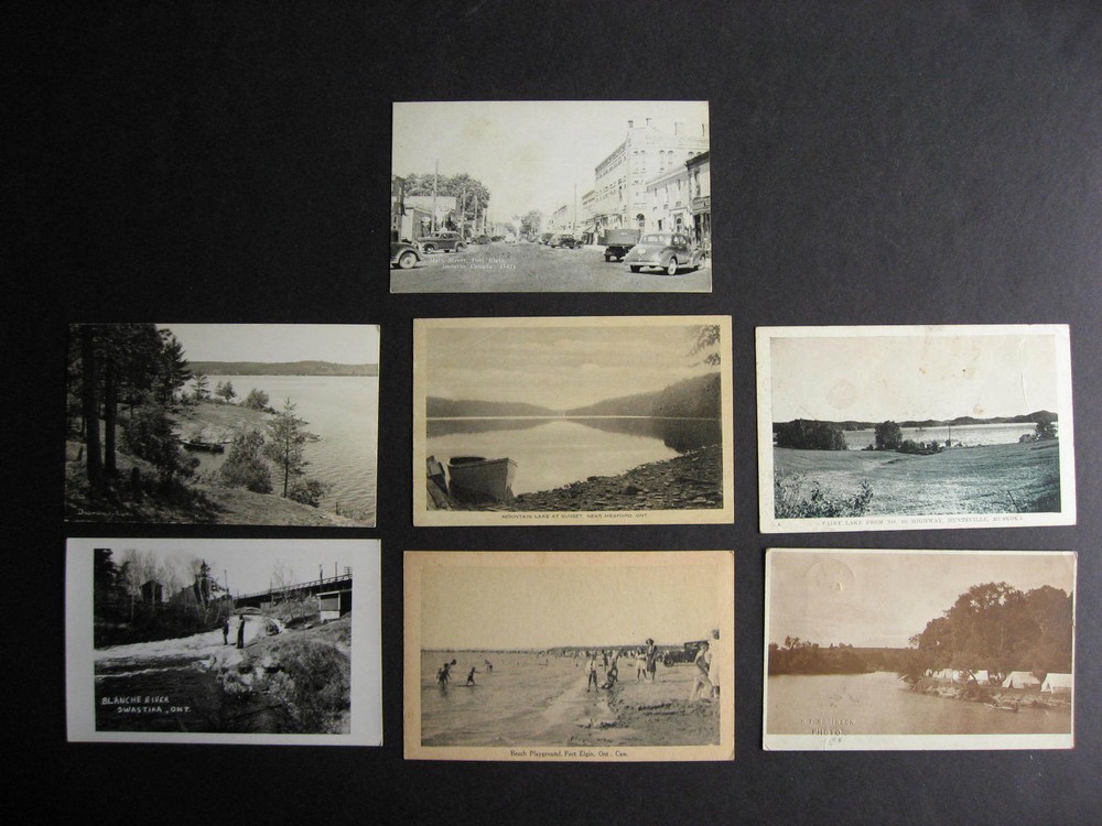 CANADA 7 old photo postcards, interesting group, check them out!