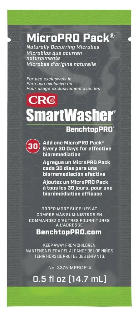 SmartWasher Benchtop PRO BTP MicroPRO .5oz each 4 Pack CRC 1751154