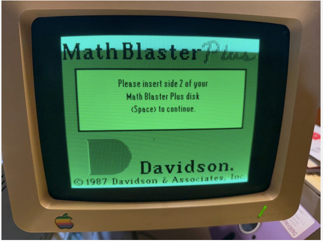 Apple 5.25 Software - MICROZINE NO. 17 by Scholastic PLUS Math Blaster Plus