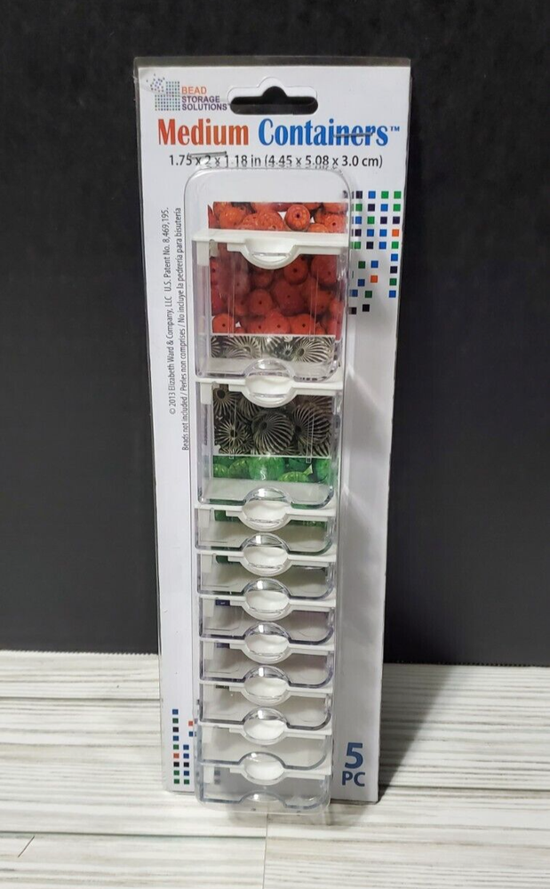 Elizabeth Ward bead storage containers you choose