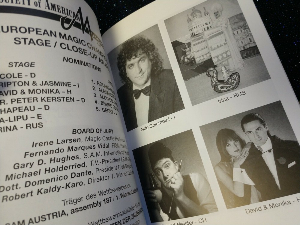 1st SAM European Magic Convention 1999 Program SAUBER ERLEBNI