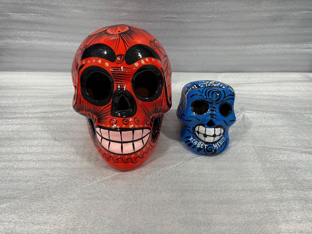 Decorative Skull Heads Die De Los Muertos