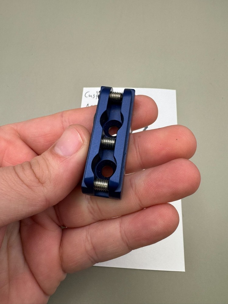 Custom Products ASA Rail Mount-Satin Blue